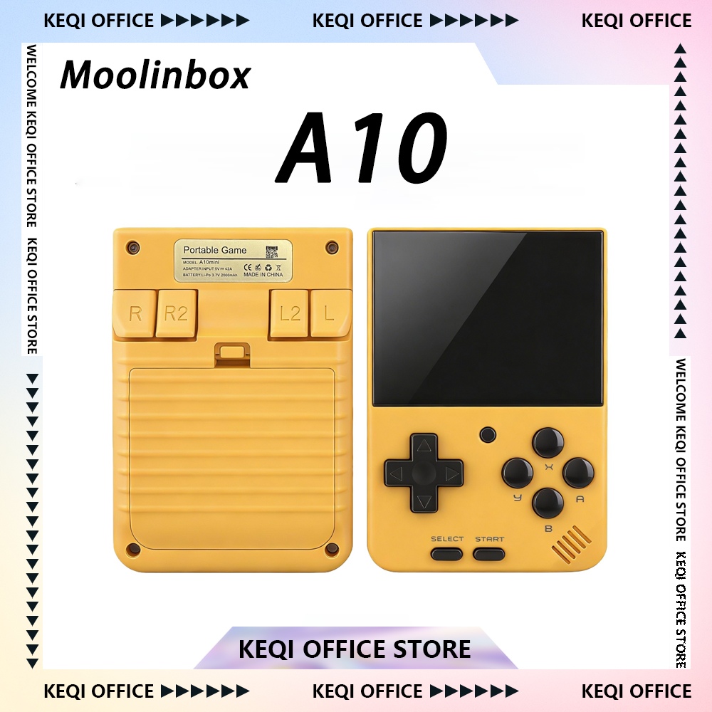 Gaming Console Handheld Retro - Moolinbox A10 ミニレトロオープンソースゲームコンソール ポータブルLinux 2.8インチ 640