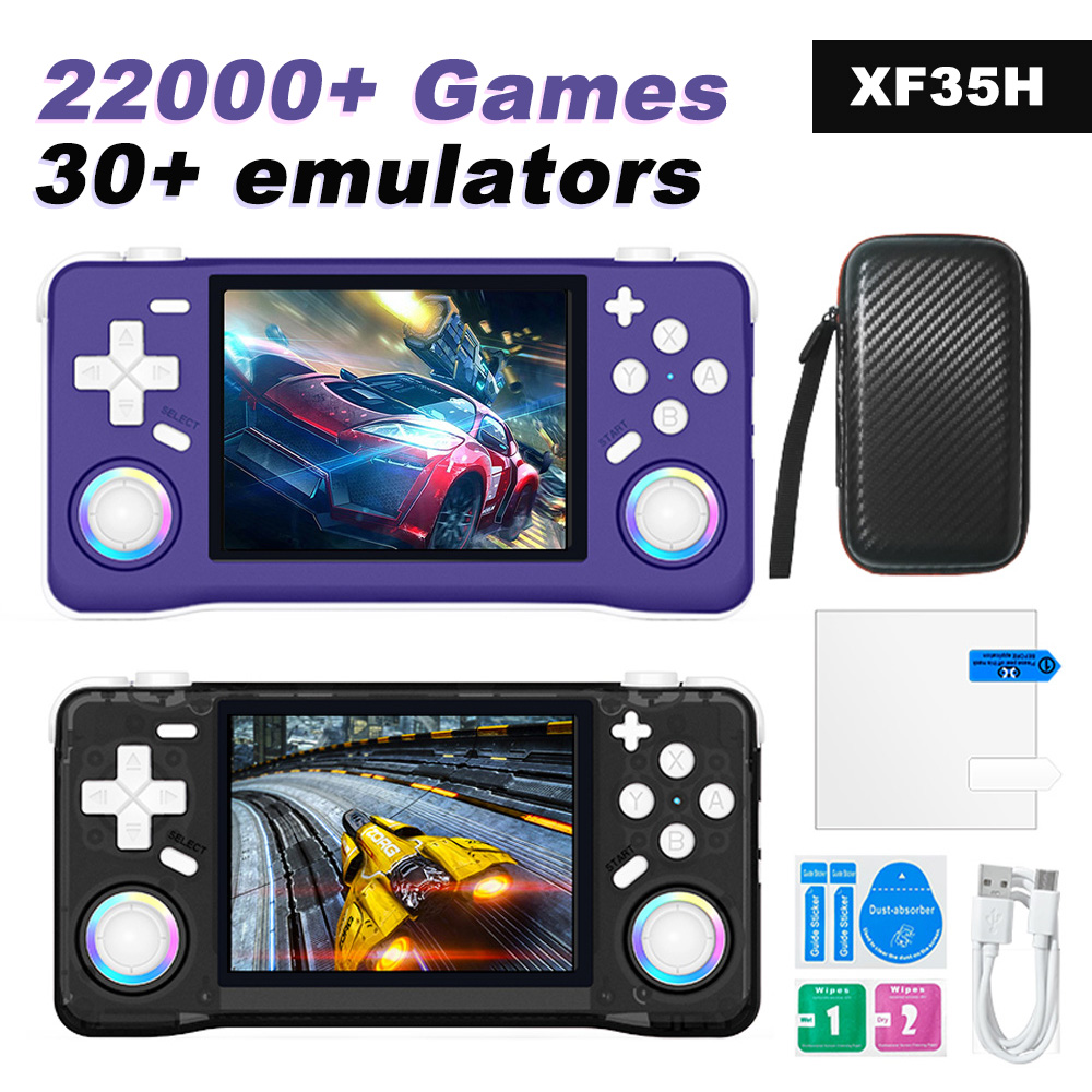 Gaming Console X7 - XF35H ポケットサイズ レトロゲーム機 3.5インチ フルフィットスクリーン RGBライト