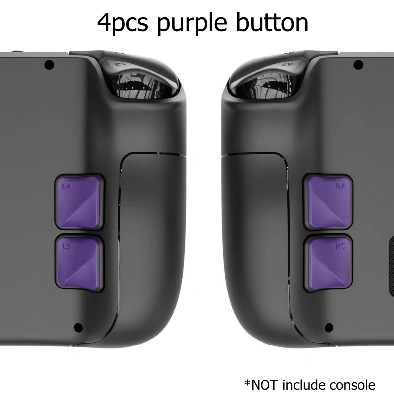 Gaming Console Kit - スチームデッキ用の強化されたバックボタン,滑り止めゲームパッド,傷防止ゲームパッド,ソフトグリップアクセサリー