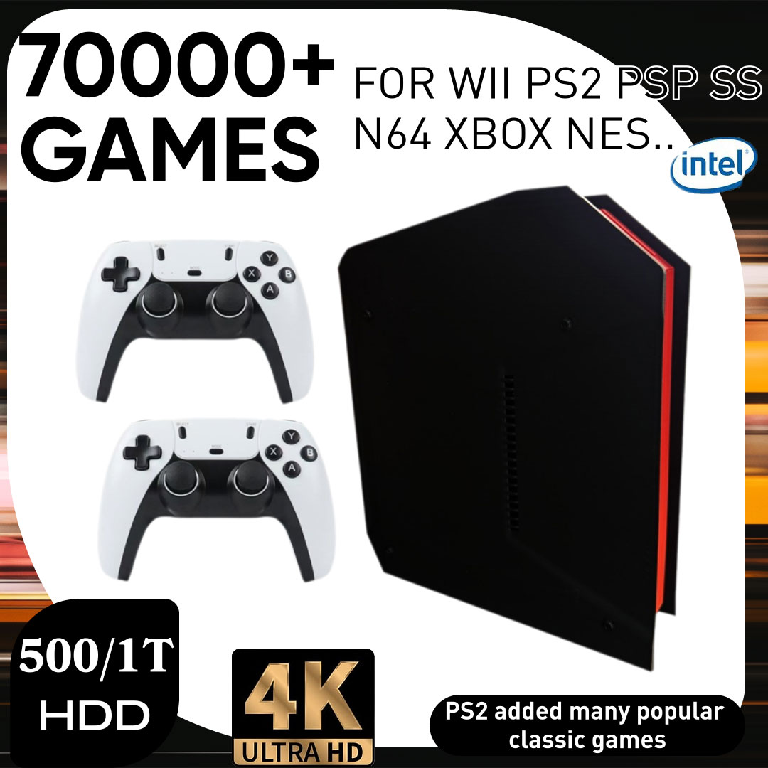 Gaming Console For 10 Year Old - X4 レトロビデオゲームコンソール、1Tデュアルシステム、I3-3110M CPU搭載、PS2/PSP/WII/N64/DC/SS対応、子供向けゲームギフト、男性向けギフト