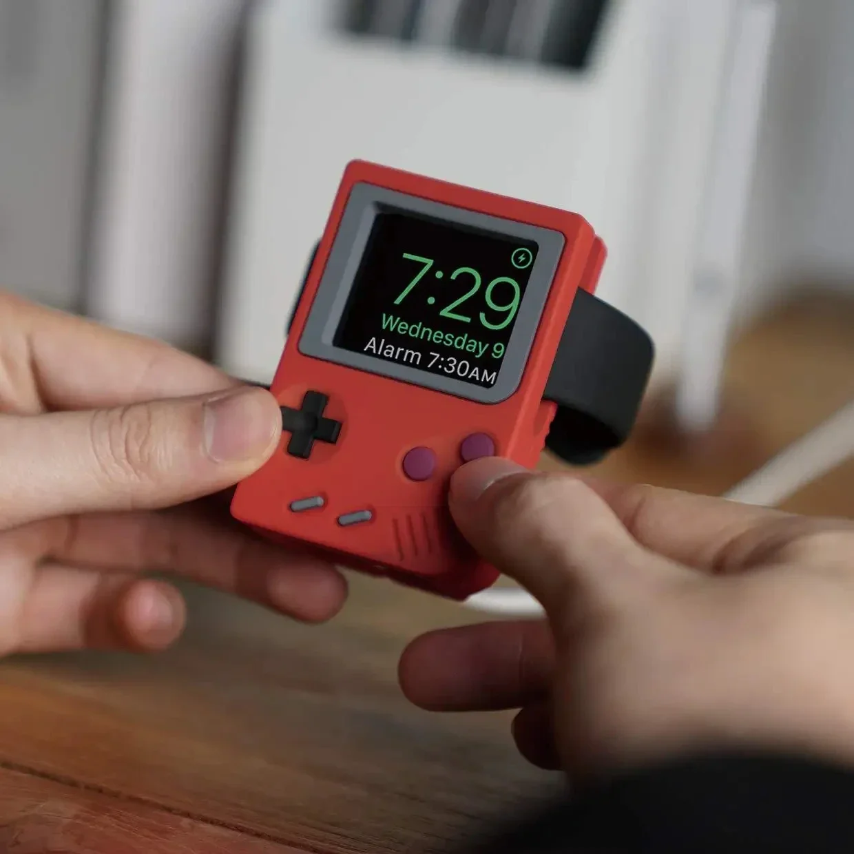 Gaming Console Holder - シリコン製iWatch充電スタンドホルダー Apple Watch 10 9 8