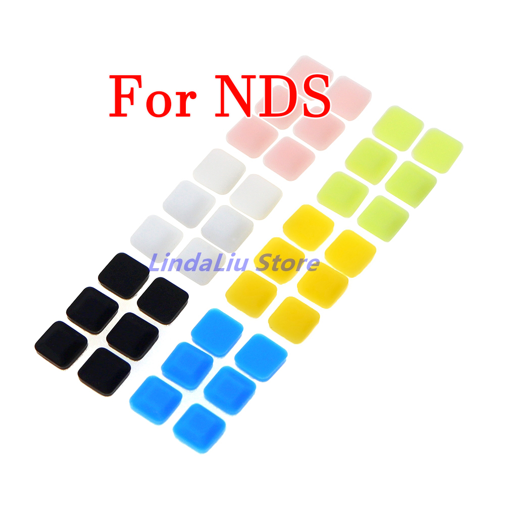 Gaming Console Kit - 1 セットゴムネジキャップカバーセット交換 NDS ゲームコンソールネジ足ゴムパッド nds