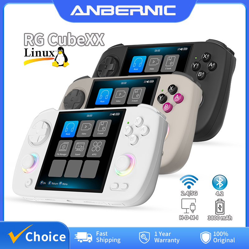 Gaming Console Linux - ANBERNIC RG Cubexx レトロハンドヘルドゲームコンソール 3.95 