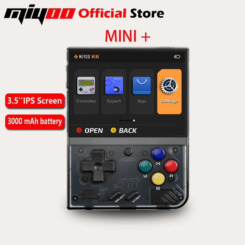 Gaming Console Linux - MIYOO ミニプラスポータブルレトロハンドヘルドゲームコンソール 3.5 インチ IPS HD