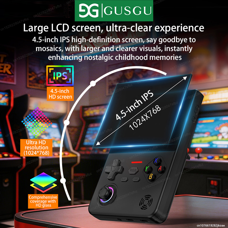 GUSGU H7 オープンソース レトロゲームコンソール 4 - Gaming Console Handheld Best のレビューと価格