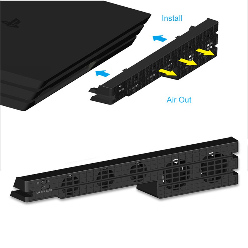 ベースファンスタンドソニー PS4 プロスリムゲームコンソー - Gaming Console Holder のレビューと価格
