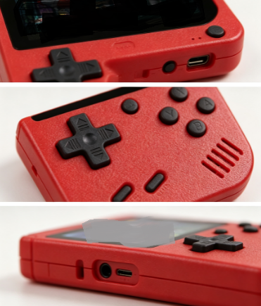 HTMCK レッドレトロクラシック携帯型ゲーム機、400種類 - Gaming Console For 10 Year Old のレビューと価格