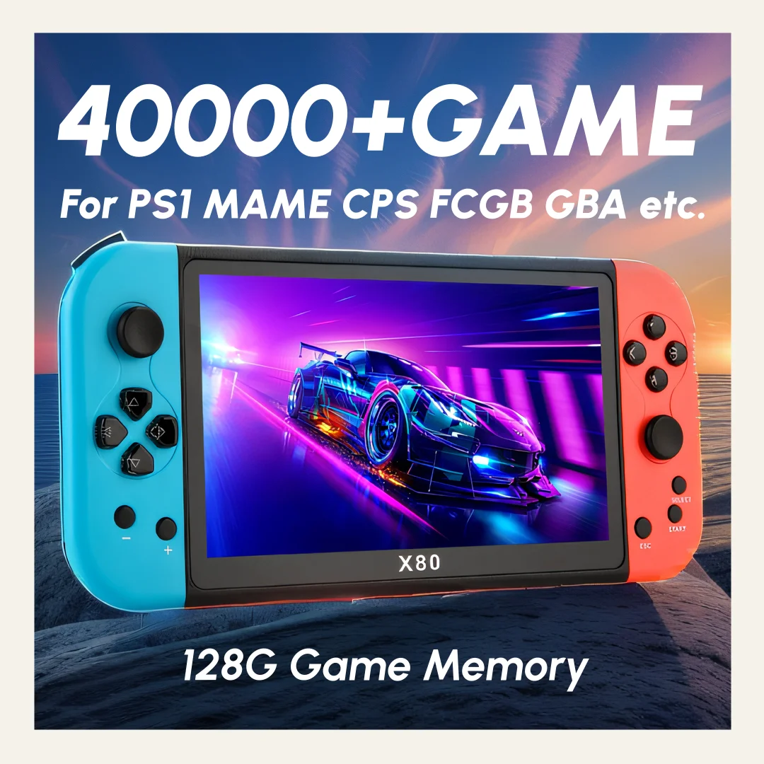 レトロゲーム X80 ハンドヘルドコンソール 40000 + - Gaming Console X7 のレビューと価格
