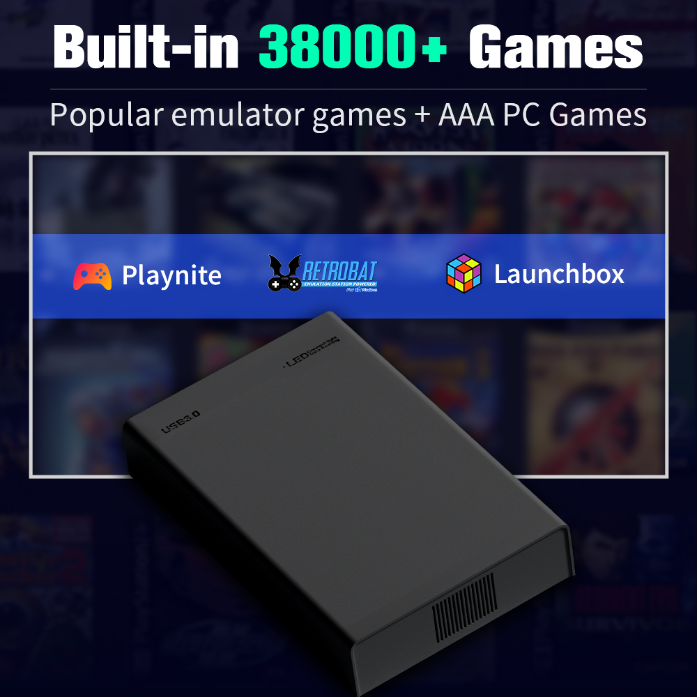 500G ゲームハードドライブ 38000+ゲーム付き Xb - Gaming Console Chinese のレビューと価格