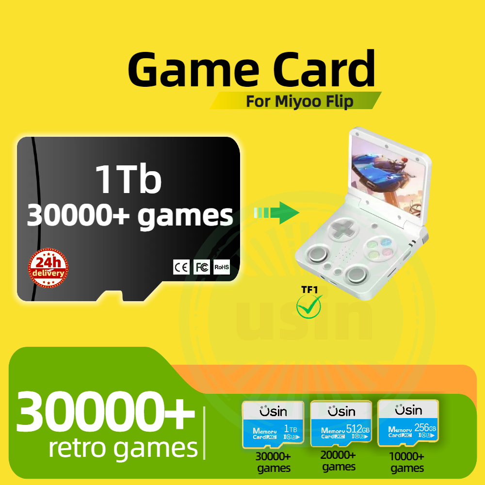 Miyoo Flip 30000+レトロクラシックゲームカー - Gaming Console Handheld Retro のレビューと価格