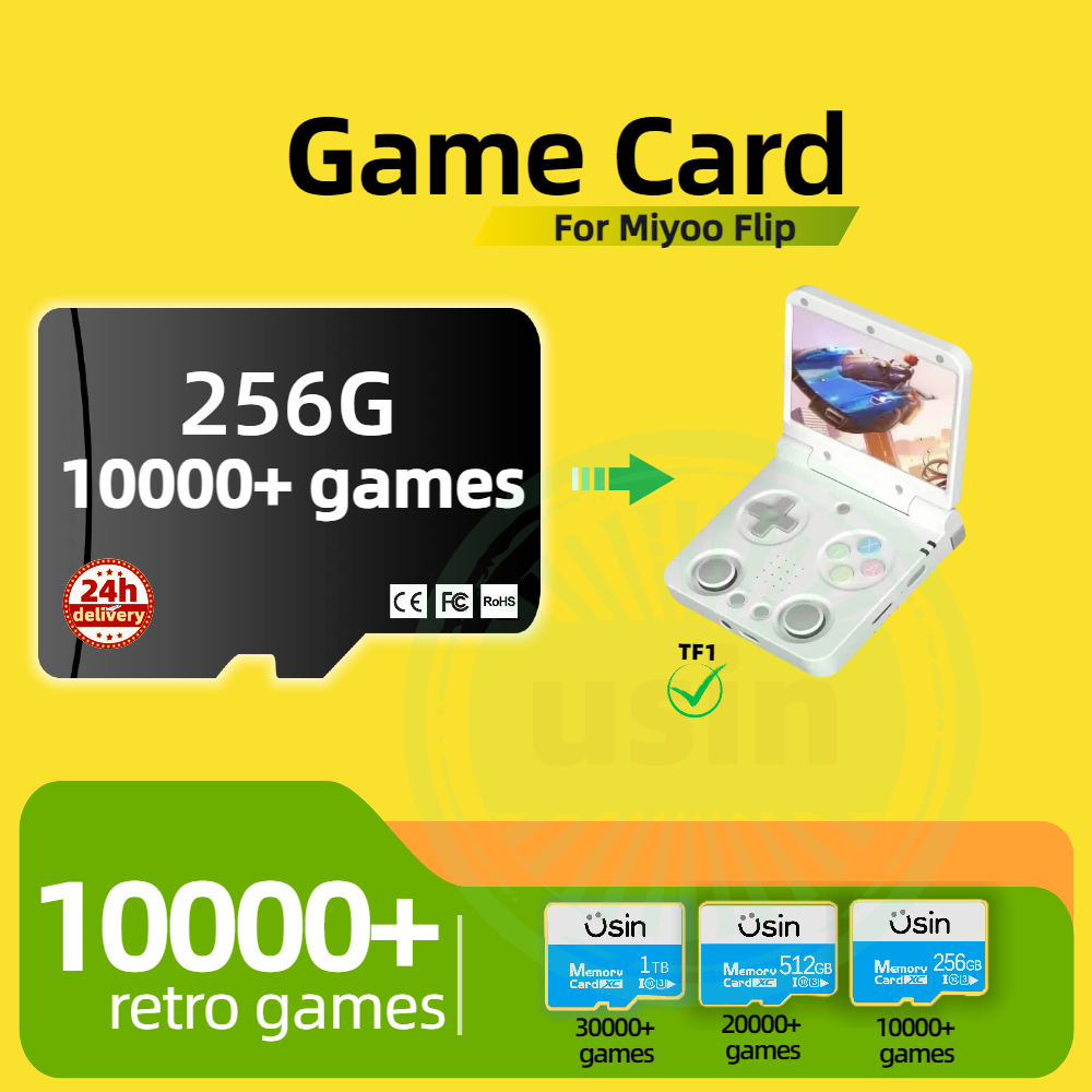 Miyoo Flip 30000+レトロクラシックゲームカー - Gaming Console Handheld Retro のレビューと価格