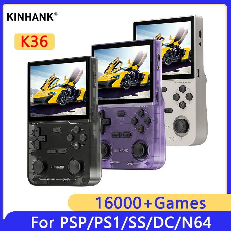 KINHANK K36 レトロハンドヘルドビデオゲームコンソ - Gaming Console Handheld Retro のレビューと価格