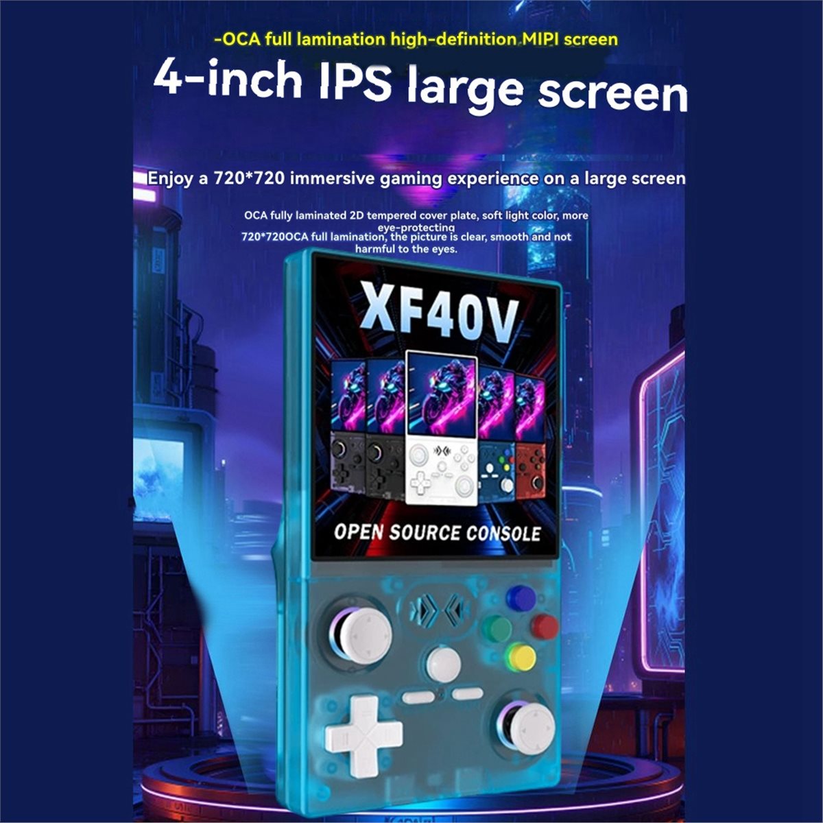 A86G NEW XF40V レトロハンドヘルドゲーム機 4 - Gaming Console Handheld Retro のレビューと価格