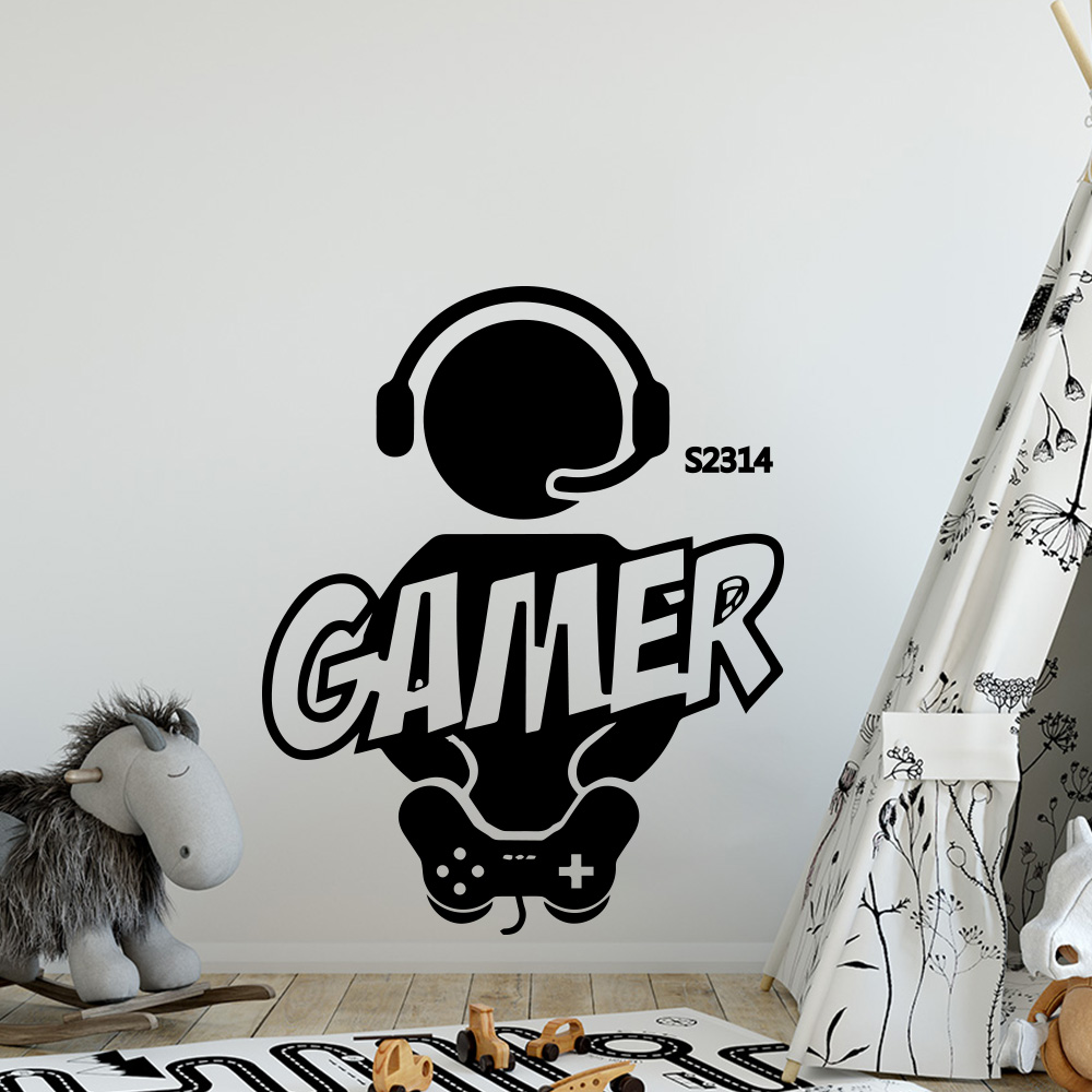 1pc ゲーマー壁アートデカールキッズルームの装飾ゲームハン - Gaming Console Room のレビューと価格
