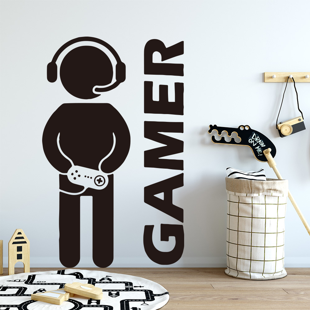 1pc ゲーマー壁アートデカールキッズルームの装飾ゲームハン - Gaming Console Room のレビューと価格