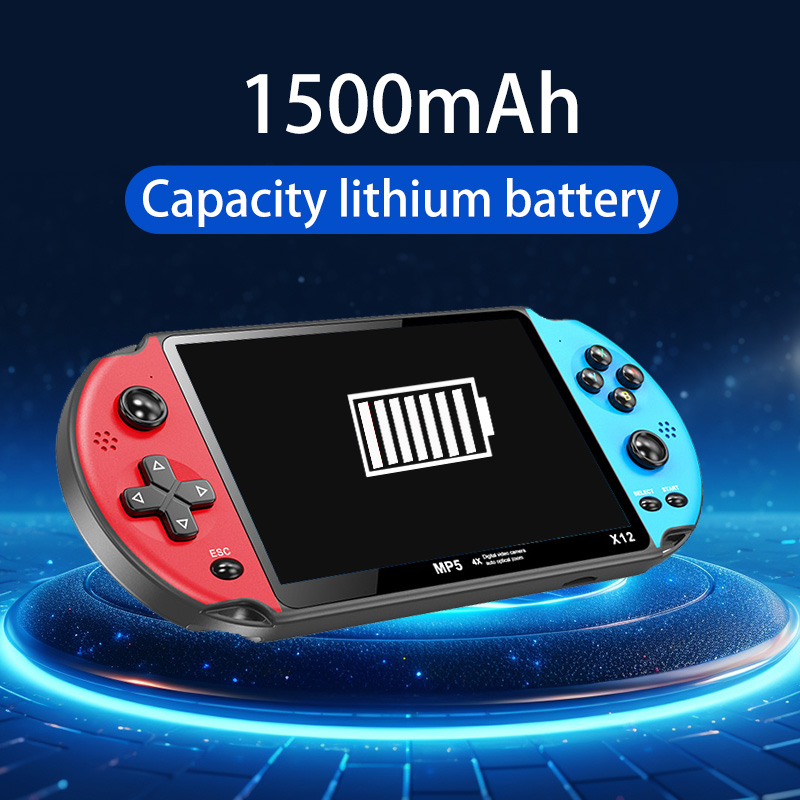 X12 レトロハンドヘルドゲーム機、5.5インチ大画面、複数 - Gaming Console X7 のレビューと価格