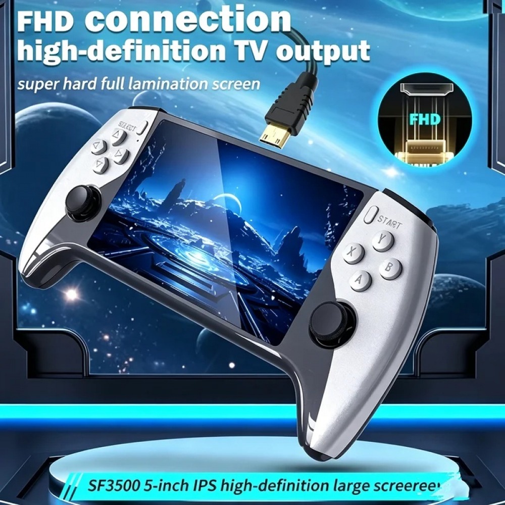 SF3500 5 インチハンドヘルドゲームコンソール PS1 - Gaming Console Handheld Retro のレビューと価格